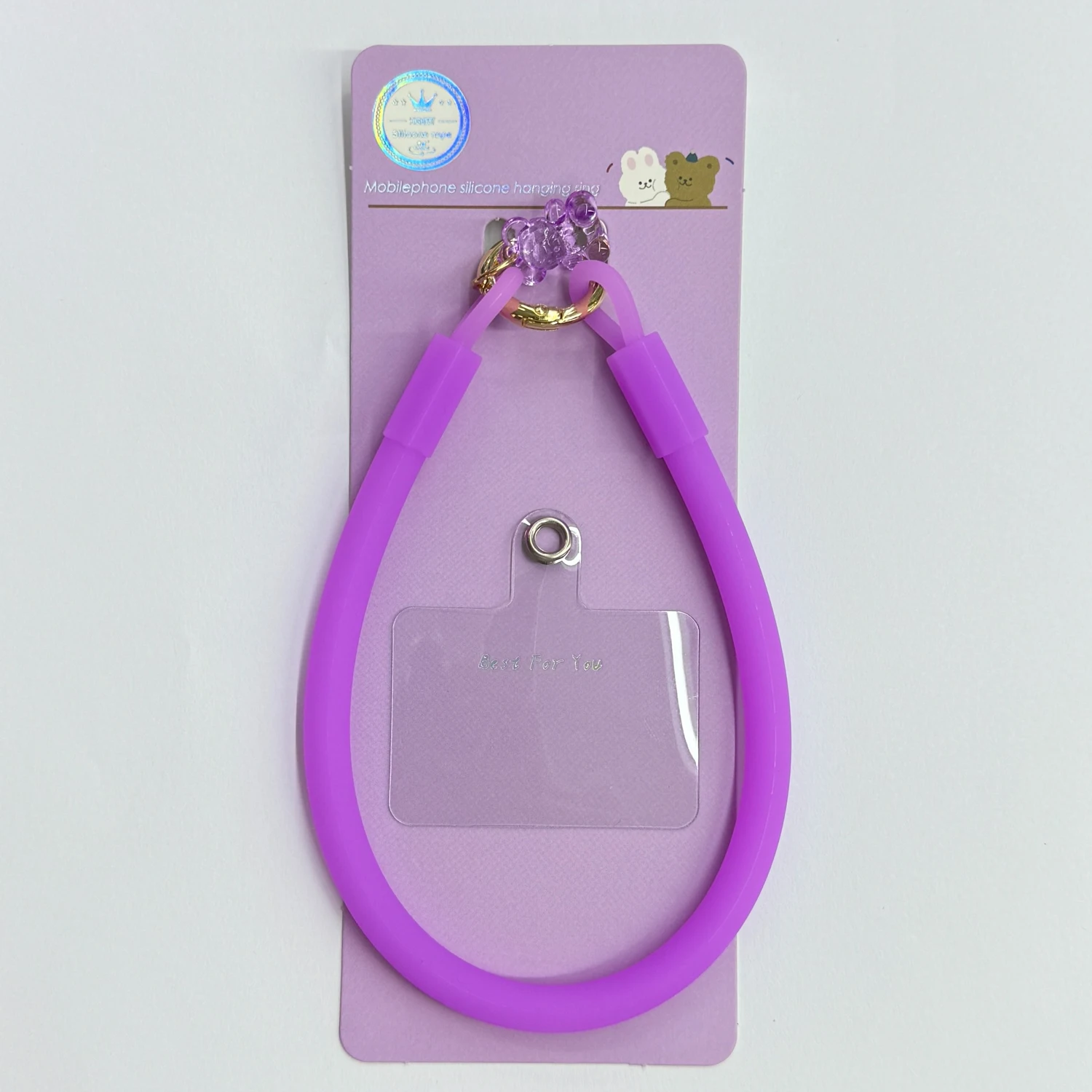 

Colorful Transparent Silicone Mobile Bracelet For iphone/Samsung Phone Charms Cellphone Bracelet Mobile Pendant Keychain
