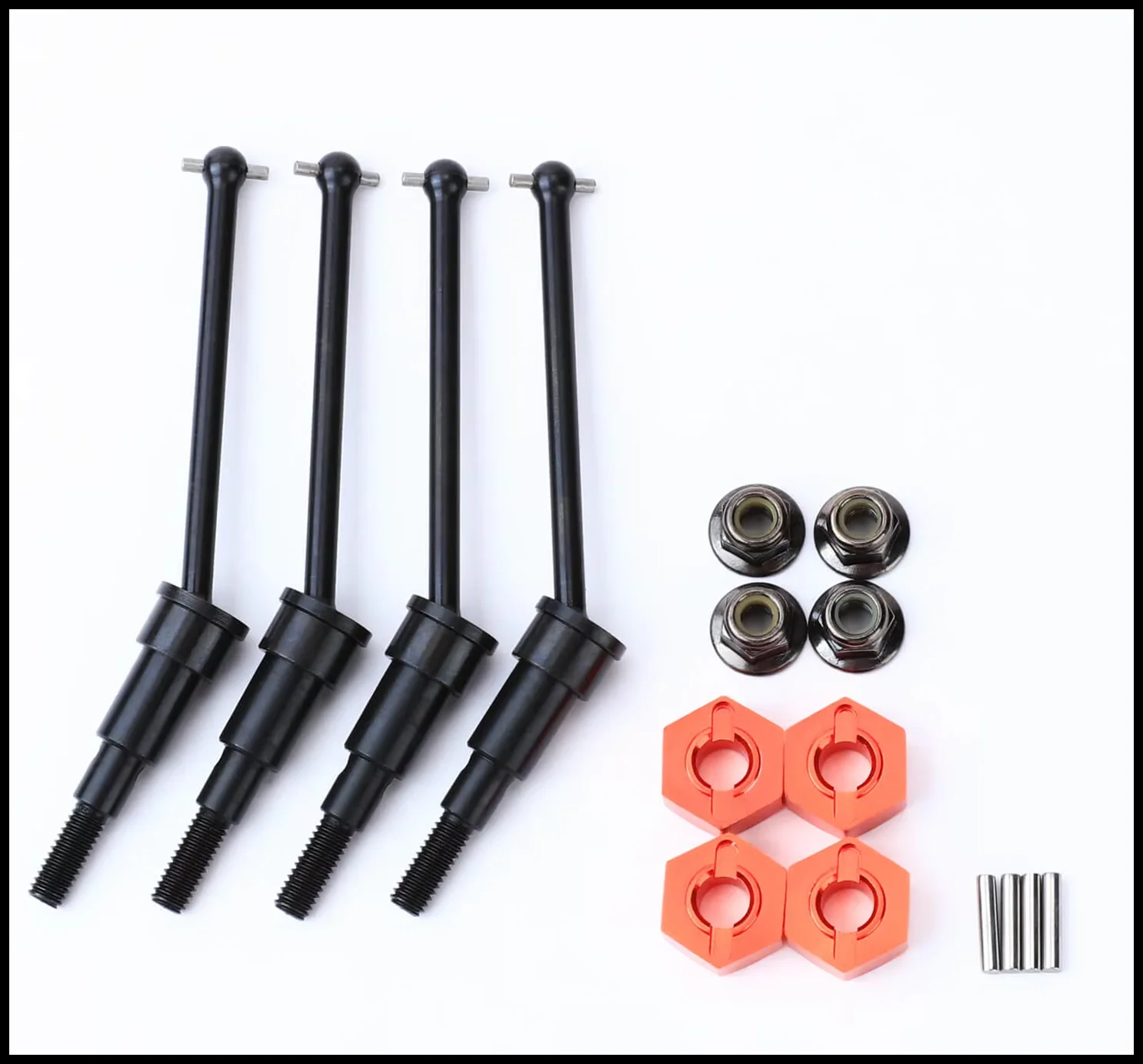 

RCAWD Стальной приводной вал CVD + шестигранный адаптер H12 * 5,5 мм для обновлений 1/18 ARRMA ARA2102 GRANITE TYPHON GROM, детали