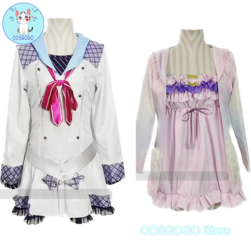 

COSGOGO Game 9-nine- Nimi Sora/Kujo Miyako/Kousaka Haruka/Yuki Noa Cosplay Costume Halloween Outfits Women Performance Costumes