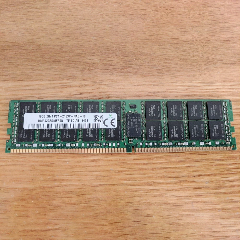 1 Pcs For SK Hynix RAM 16G 16GB HMA42GR7MFR4N-TF 2RX4 PC4-2133P ECC DDR4 2133 Server Memory