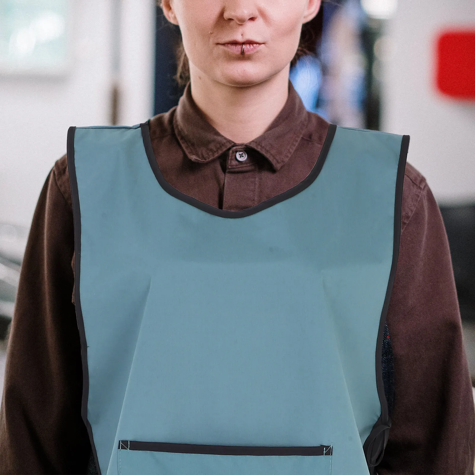 

Водонепроницаемый парикмахерский фартук без рукавов, защита от пятен, профессиональный, для стрижки, кухни, уборки дома, салона красоты