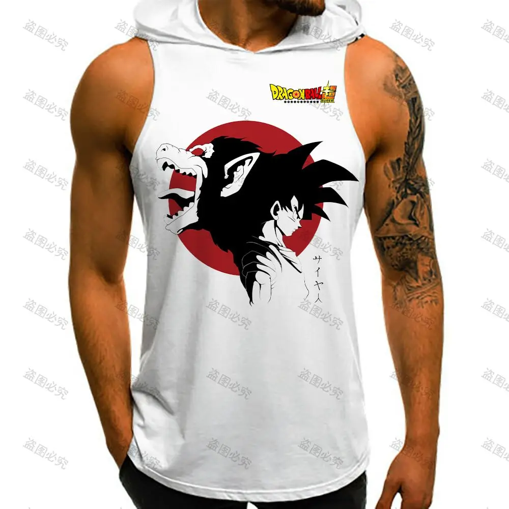 Y2k Clothes Hooded T-shirt High Street Dragon Ball Z Custom Tank Top Men Sexys Man Men's Singlet Super Saiyan Harajuku Style New - Image 4