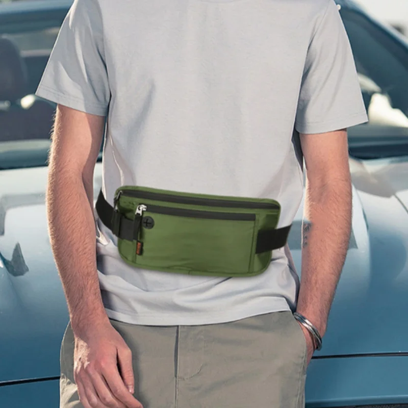 Riñonera Oculta Antirrobo para Viaje, Unisex, Multifuncional, Ajustada, Porta Pasaporte y Documentos, Resistente a Salpicaduras, Ligera