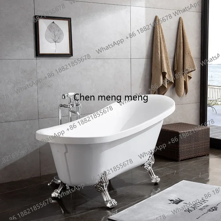 10 Household European-style concubine bathtub acrylic independent thermal insulation bathtub classical, cylinder