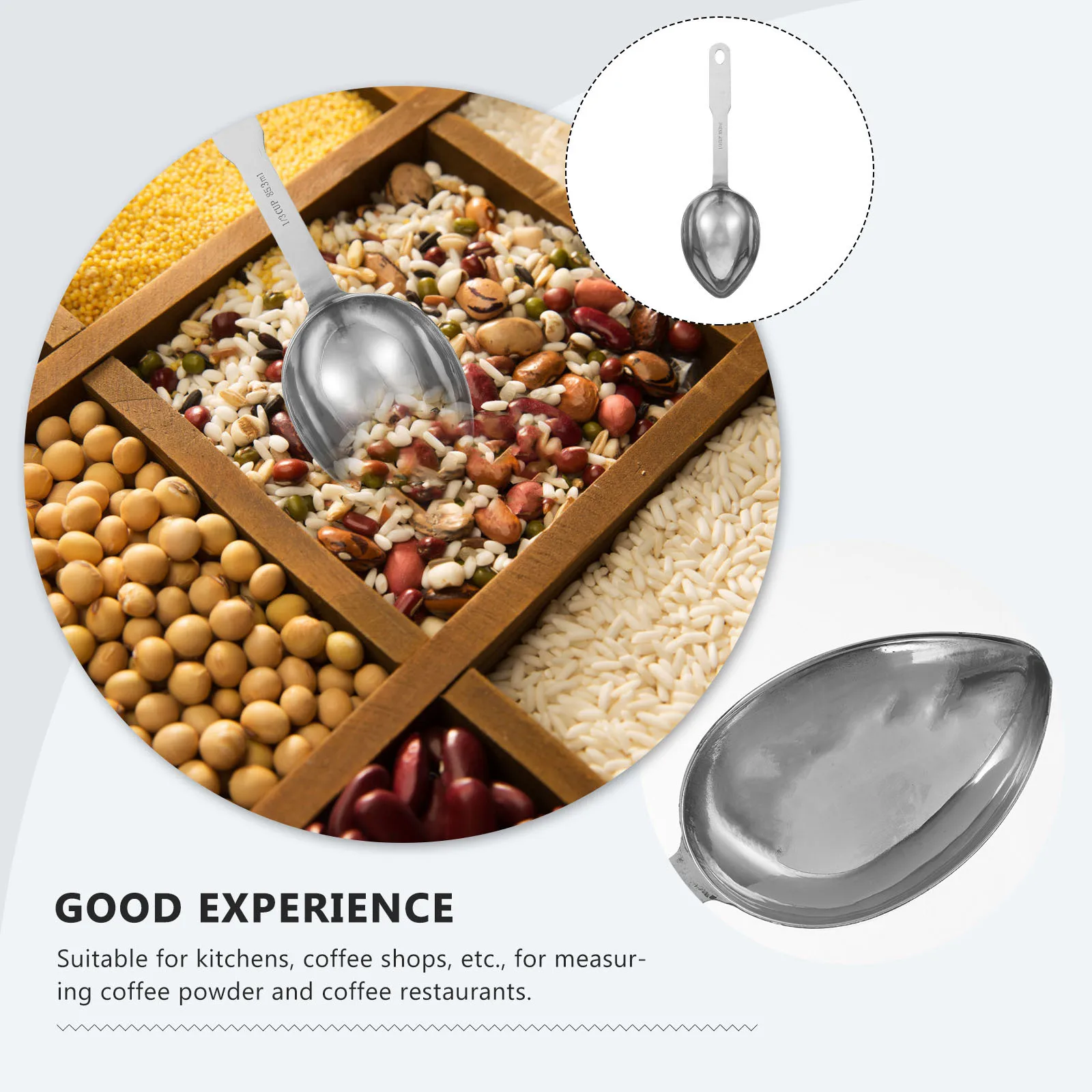 

Measuring Spoon Stainless Steel Small Size For Coffee Sugar Milk Tea Dry Ingredients Precise Scale Lightweight Kitchen