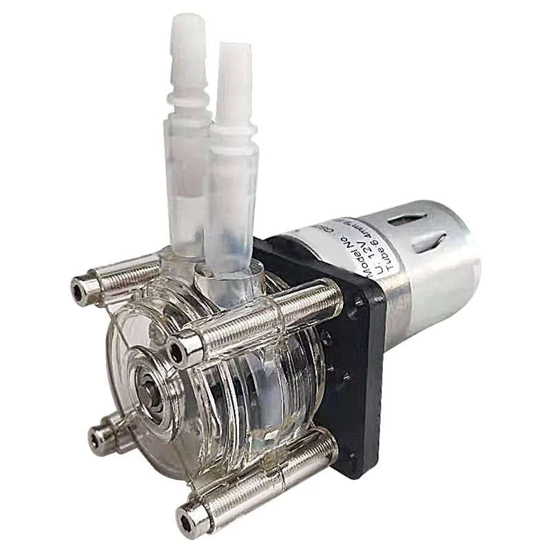 12V/24V High Flow Peristaltic Pump Easy To Install Peristaltic Pump Metering Pump Vacuum Pump 500mL/min Flat Model