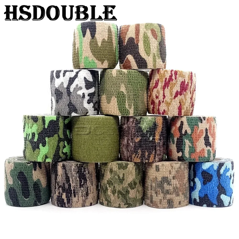 1 Roll U Pick 4.5m*5cm Waterproof Outdoor Camo Hiking Camping Hunting Camouflage Stealth Tape Wraps