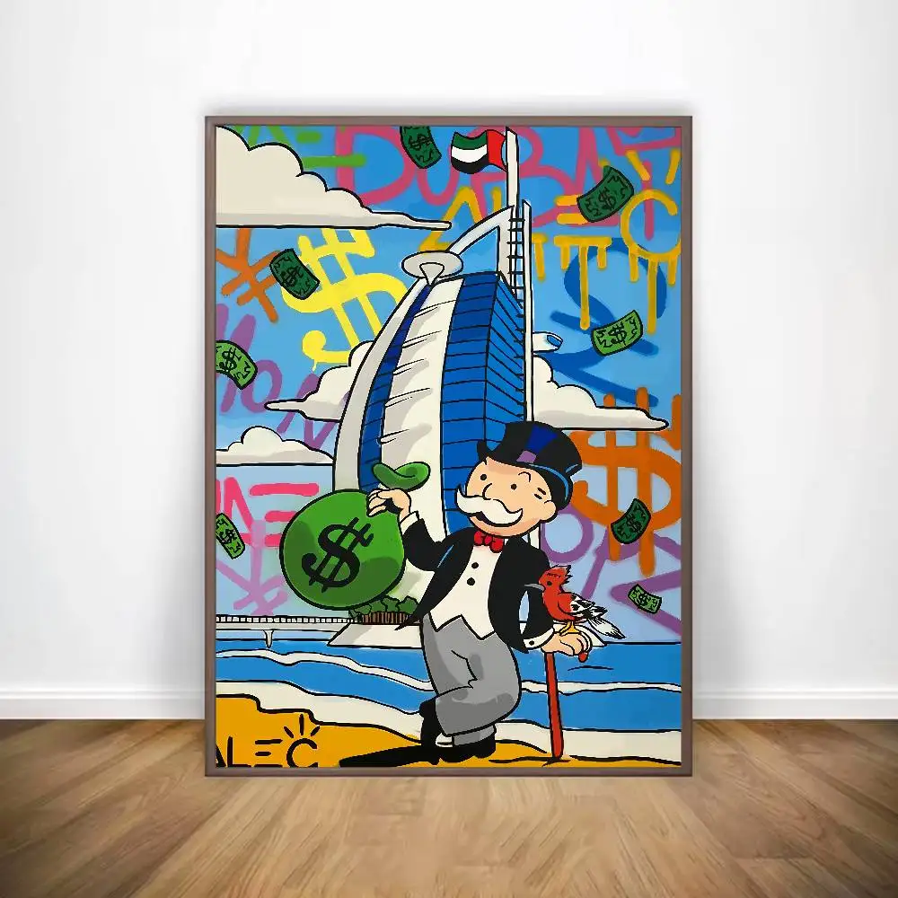 شارع الفن أليك احتكار ملصق معرض يطبع ذاتية اللصق ديكور المنزل الديكور صور مطبوعة للحوائط المعيشة