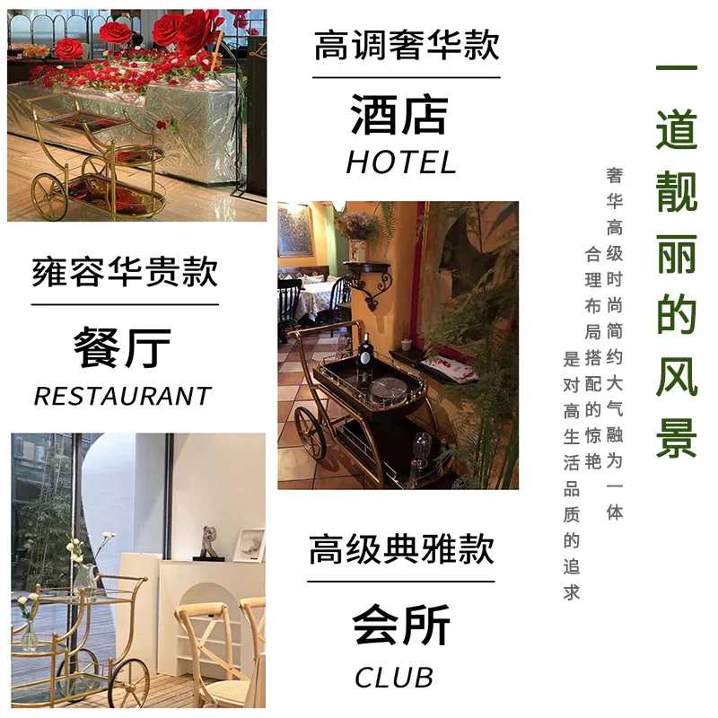 Cake carts stainless steel food  KTV beverage  hotel service carts tea  three-tier , meal delivery cart