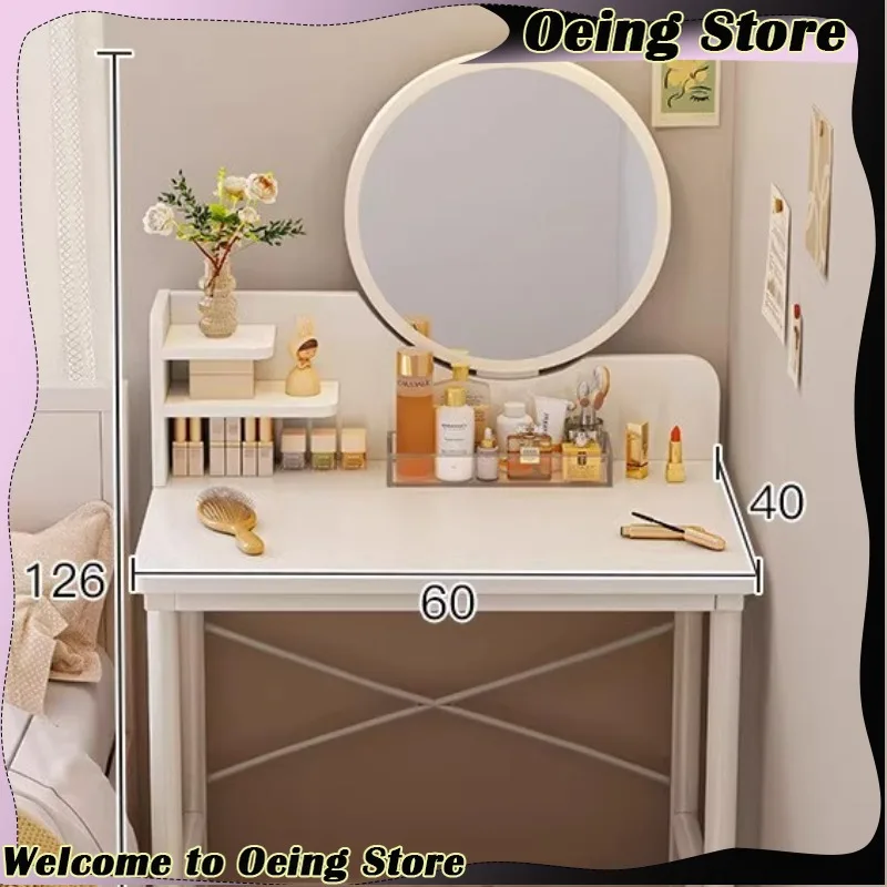 

Ornaments Chair Cute Table Organizer Women Nordic Luxury Dressing Table Mirror Bedroom Tocador De Maquillaje Home Furniture