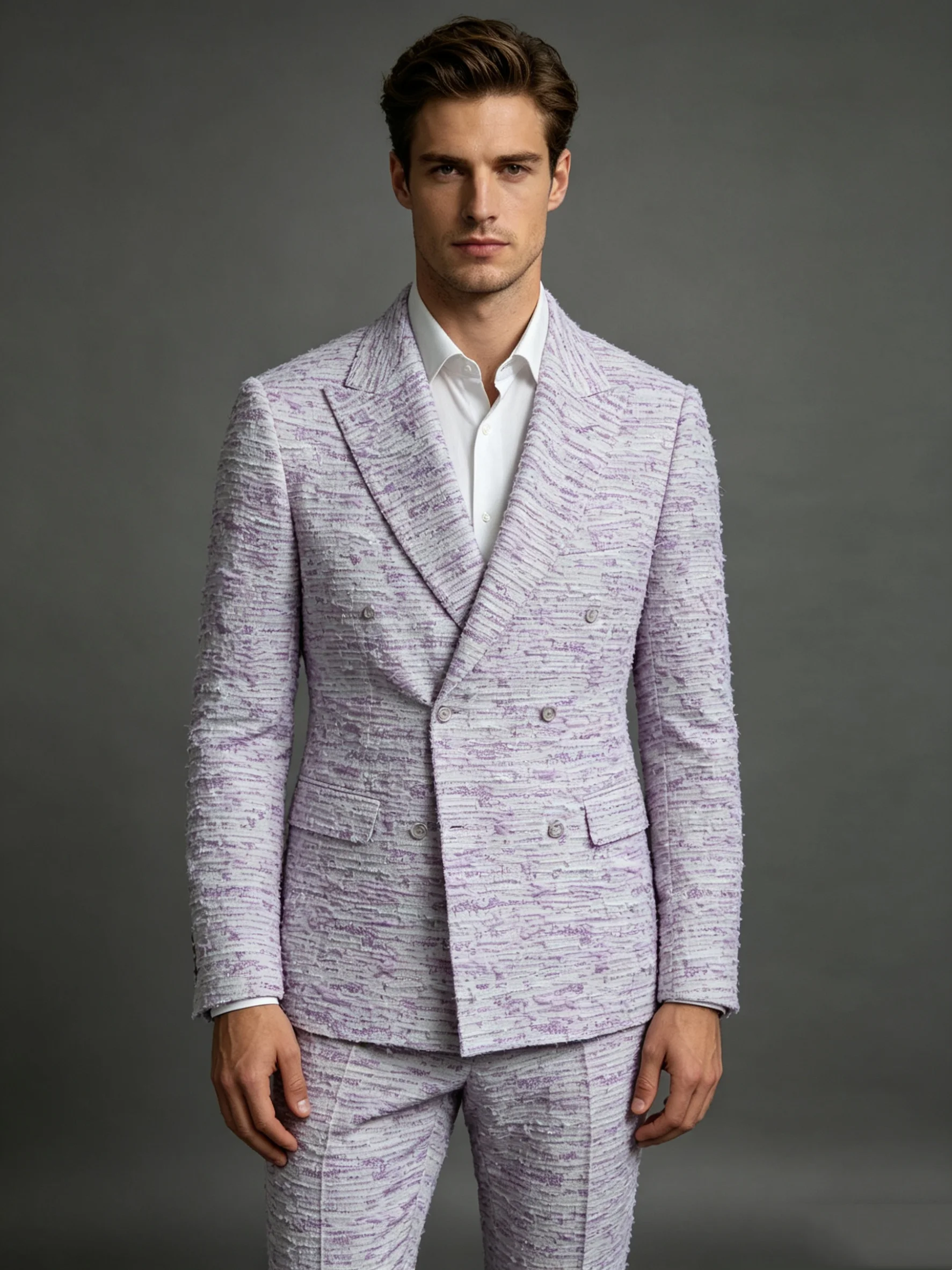 Модный сине-фиолетовый мужской – обзор и цена Men Formal Wear Purple