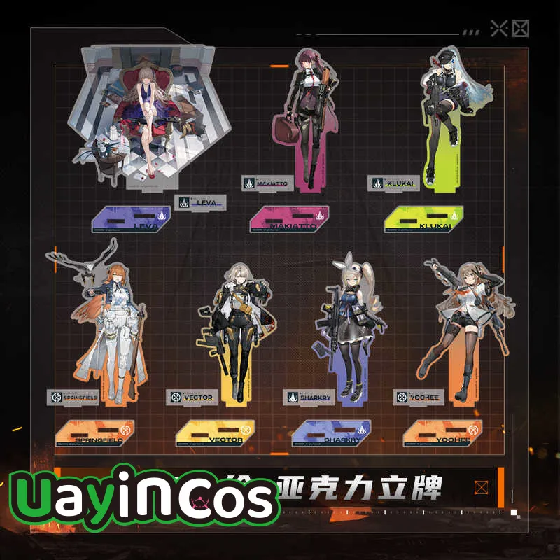 

Official GIRLS' Frontline 2:EX Exilium Leva Klukai Vector Acrylic Stand Desktop Ornaments Doll Accessories Anime Game Toy Kid