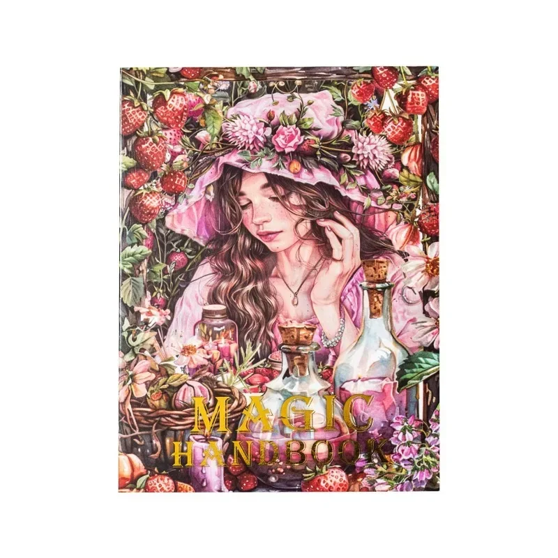 20Sheets Sticker Book Manual Handbook Decoration Forest Witch Dark Night Base Writing Notebooks Scrapbook cut 183*113mm