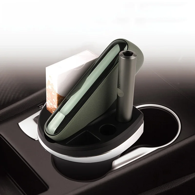 New Charging Stand for Iqos 4 ILUMA Car Charger Ashtray Storage Cup Cigarette Holder Type-C Port Organizer Portable