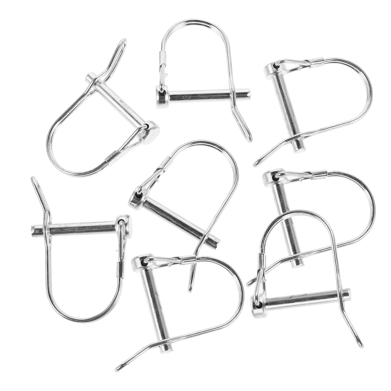 

8Pcs D-Type Trailer Safety Pin Heavy Duty Shaft Locking Pin for Trailer Couplers Rv Boat Farm Equipment Hitch Hardware Pins