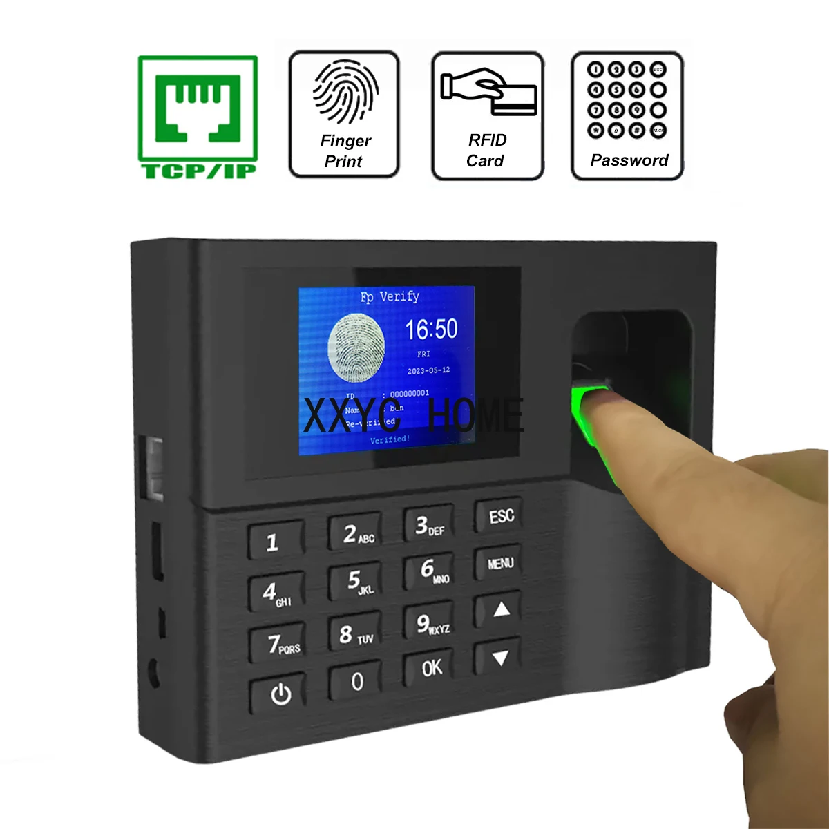 

Tcp/ip Biometric Fingerprint Employee Time and Attendance Management System Time Clock Punch Clock Machine