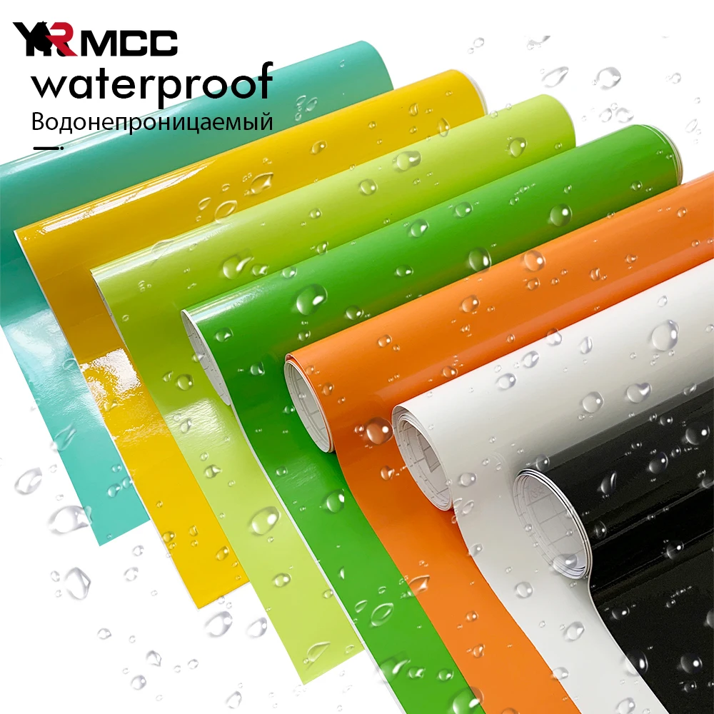 Car Bright Glossy Wrap Stickers Color Change Vinyl Film Auto Body Color Protective Decoration Wrapping Automobiles Accessories