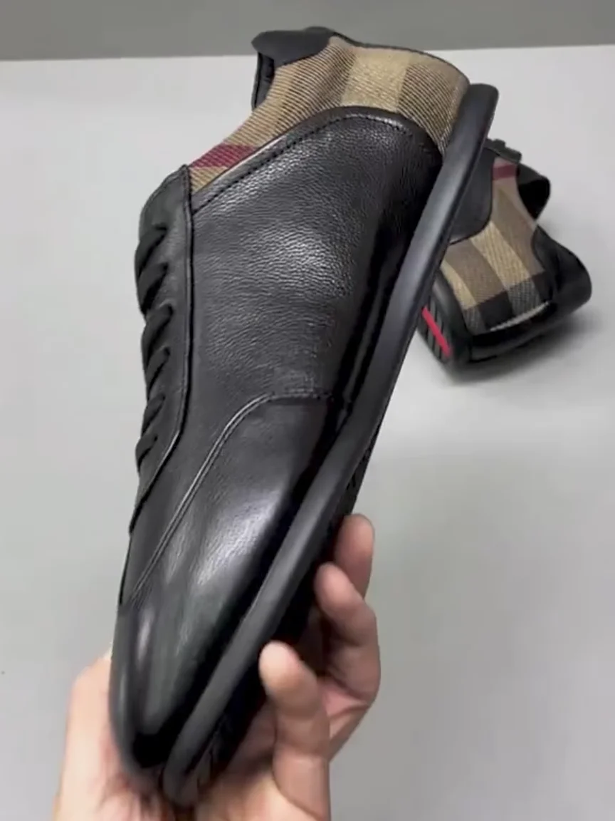 

New 82021 Men's Casual Comfortable Pure Leather Shoes Fashionable Versatile High-Quality Lightweight Durable Trendy Footwear