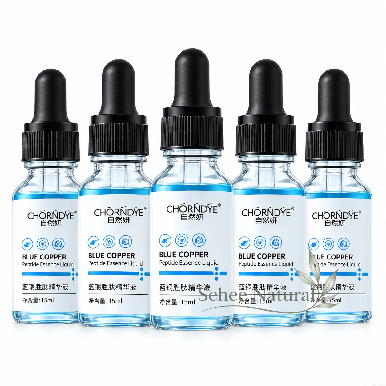 Copper Tripeptide Serum | Blue Copper Peptide Facial Essence | 15ml Skin Soothing Face Serum Cosmetic