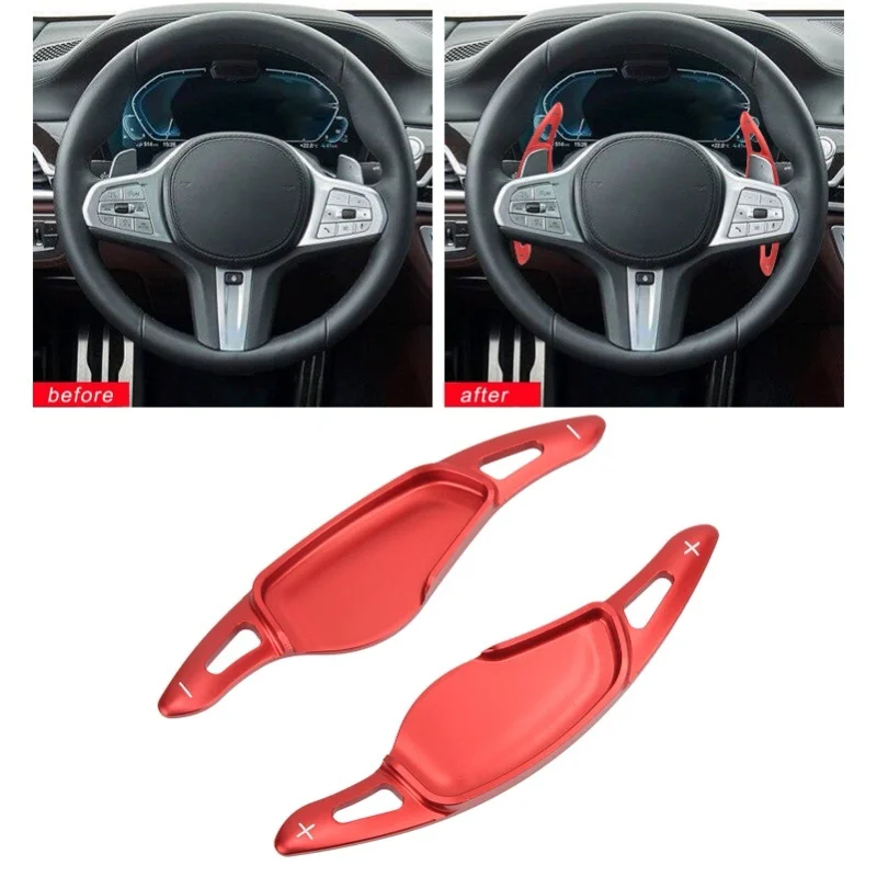 Aluminum Alloy Paddle Shifter Extension Replacement For G Chassis G20 G22 G30 G32 G11 G01 G02 G05 G06 G29 G80 G82 F90 Red