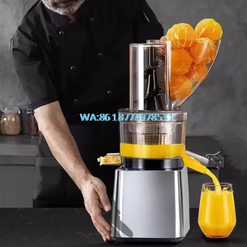 Wmwmnu 500W Wide Mouth Juicer Large Capacity High Yield Fully Automatic Desktop Cold Press Commercial Juicer for Professional