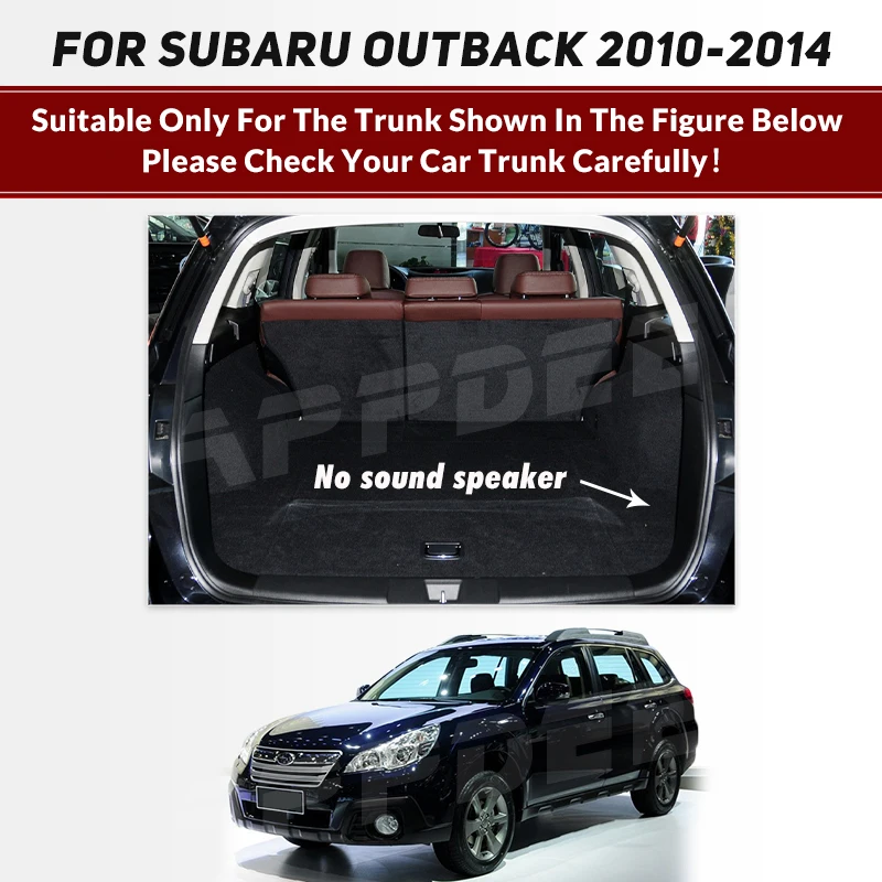 Car Trunk Mat For SUBARU OUTBACK 2010 2011 2012 2013 2014 Custom Car Accessories Auto Interior Decoration