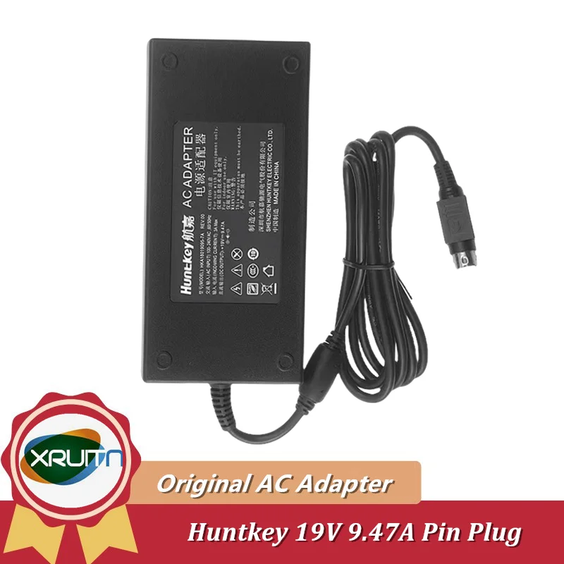 

Genuine Huntkey HKA18019095-7A 19V 9.47A 180W 4PIN DIN Laptop AC Adapter Charger For Projector AIO PC Power Supply Original