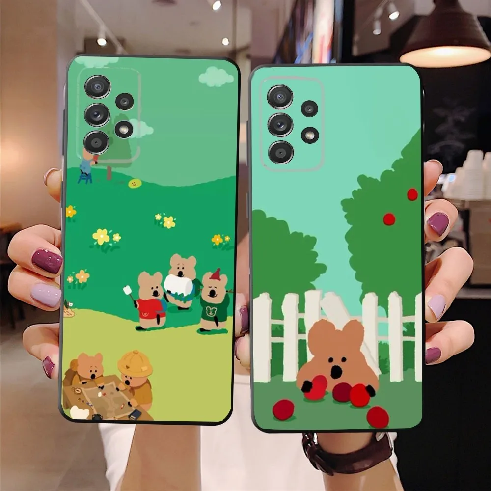 Korea Koala D-Dinotaeng Cute  Phone Case For SamsungS24,23,22,21,S20 Ultra Pro 10,S30Plus,S9,20lite Ultra Black Cover