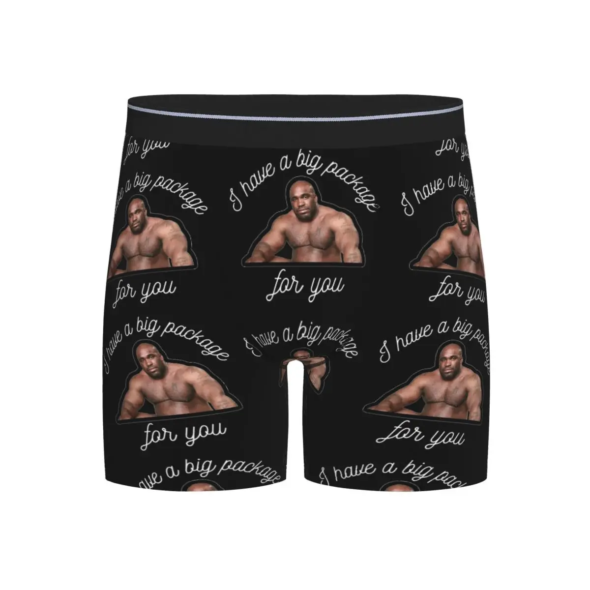 

Long Boxer Underpants Shorts Barry Wood I Have A Big Package For You Panties Men Breathable Underwear for Homme Man Gift