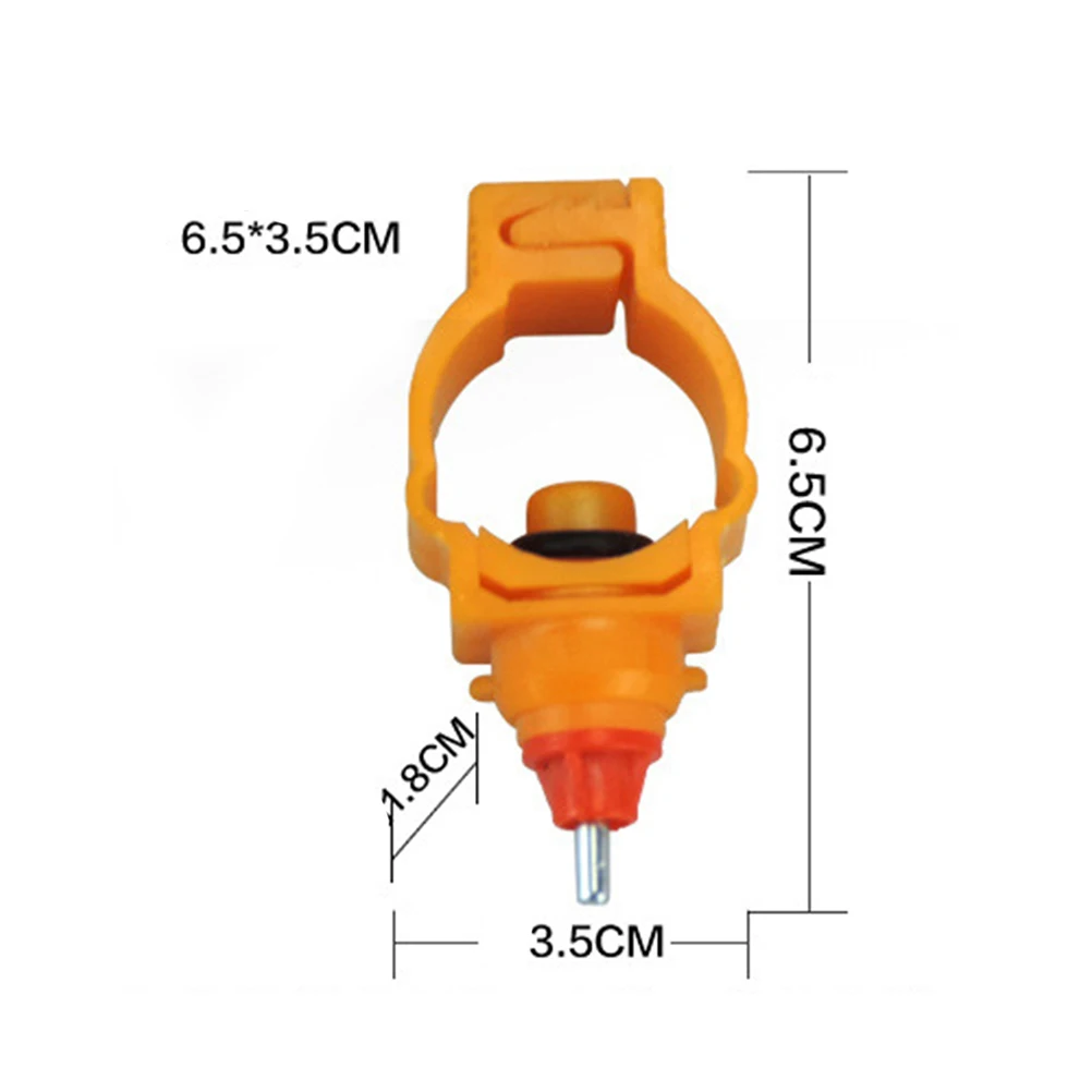 

20pcs Chicken Water Feeder Automatic Poultry Drinker For Hens Ducks Quails Breeders Game Birds Durable Practical Orange