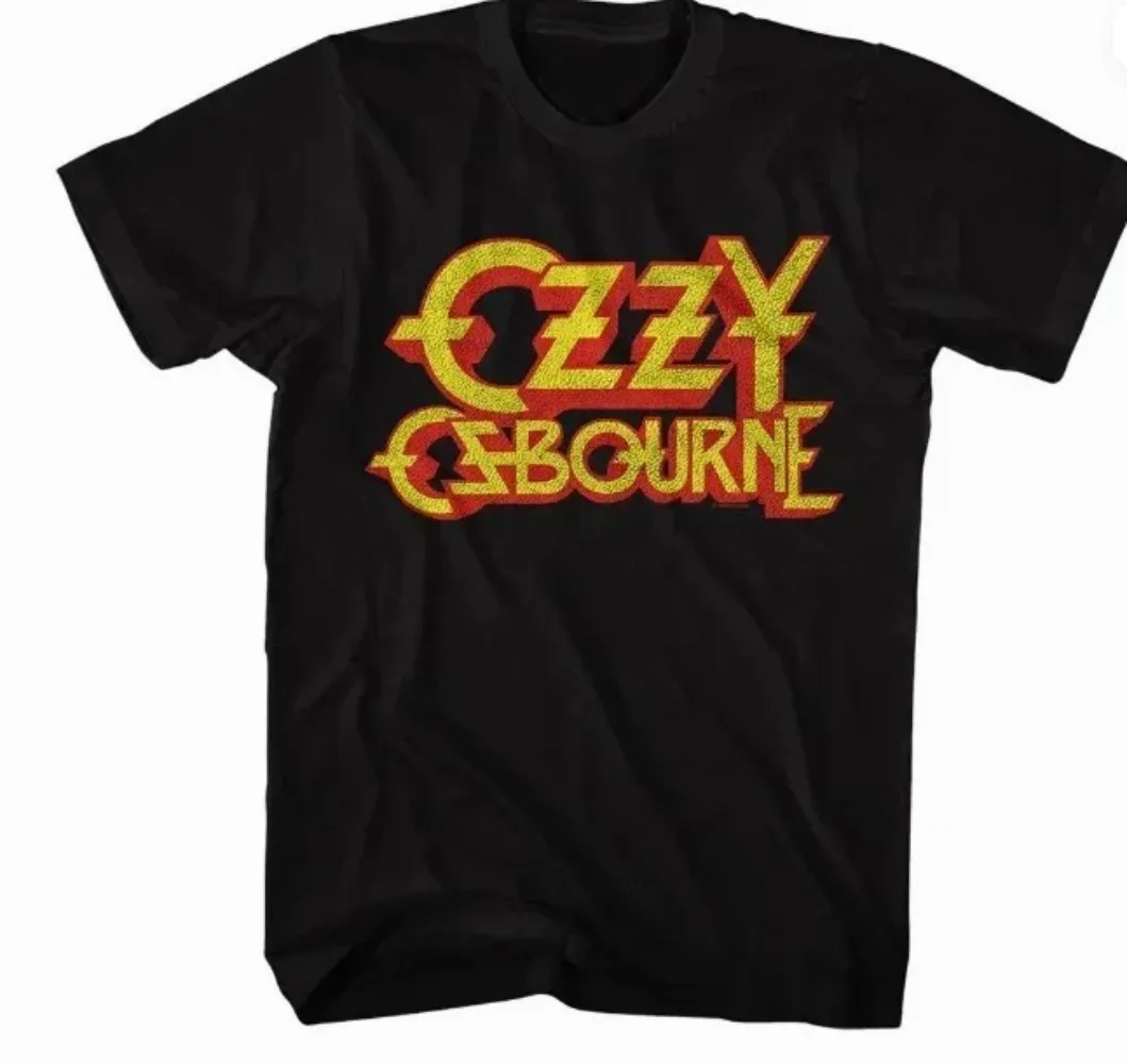 

Классическая музыкальная рубашка с логотипом Ozzy Osbourne, футболки, летняя футболка с короткими рукавами, хлопковая одежда, трендовая новая мода