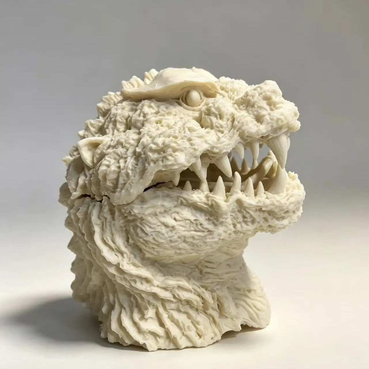 10cm White Resin Blank Bust Model Sculpture Giant Monster Head Bust Figurine Miniature DIY Coloring Self-assembly Craft Gift