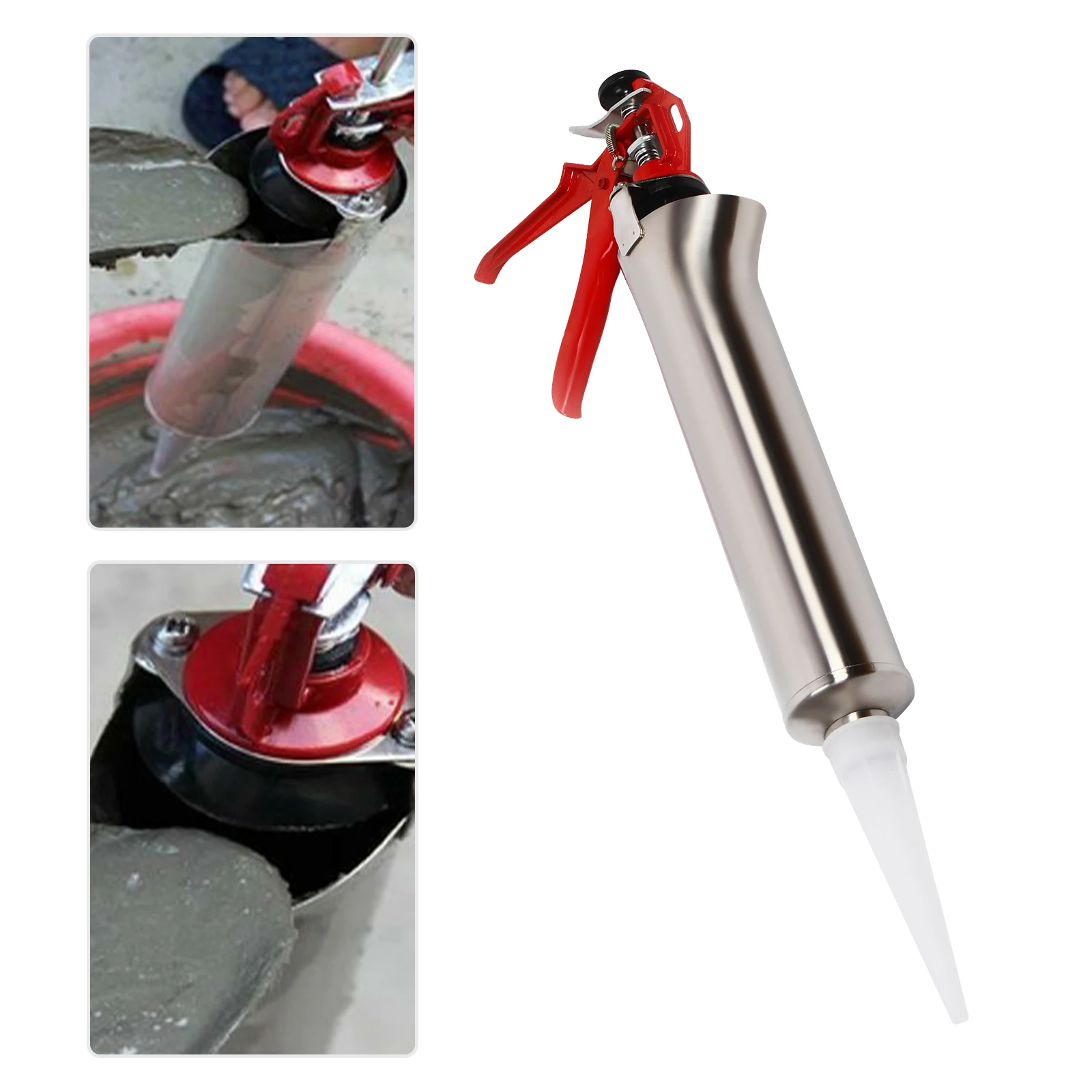 

Stainless Steel Cement Wall Sewing Gun Trumpet-shaped Muzzle for 2-5mm/0.79-1.97inch Gap