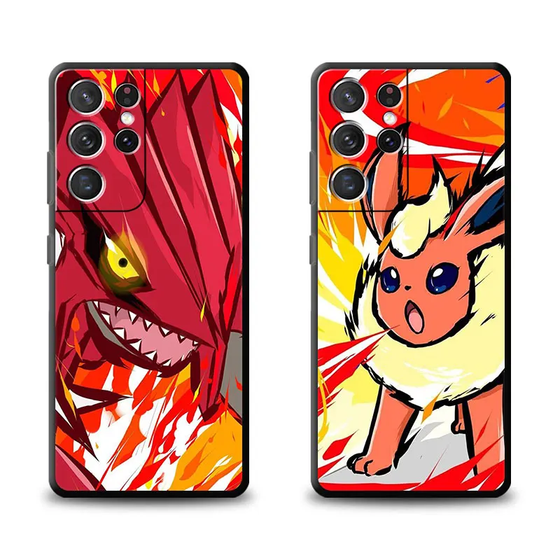 Case For Samsung Galaxy S23 S22 Ultra S20 S24 Plus S21 FE S10 Plus S10e S9 S8 Silicone Funda TPU Phone Cover Anime Cool Pokemon