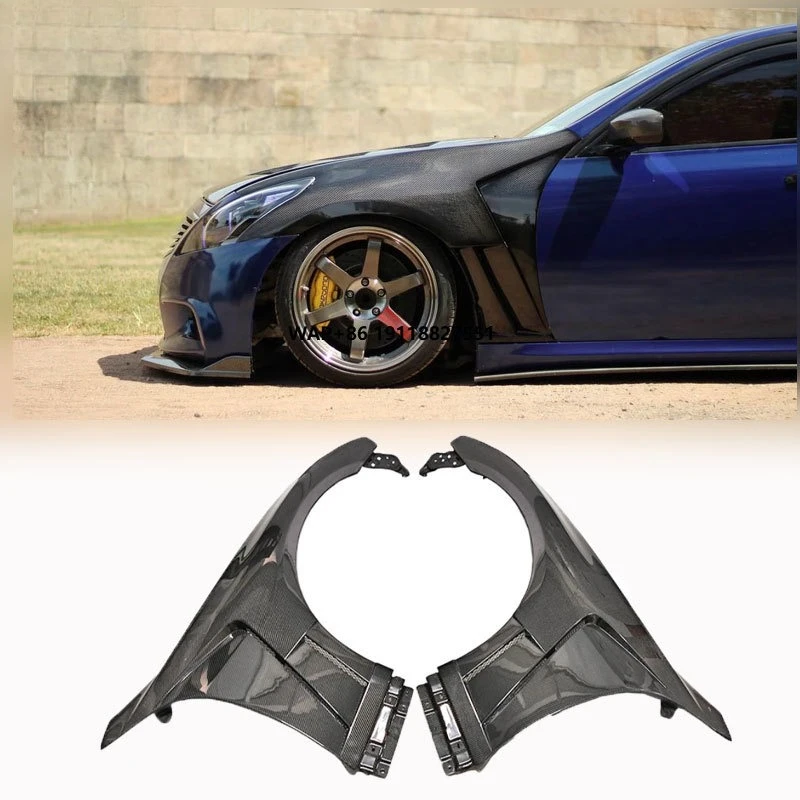 

High Quality Fenders for G37 Coupe 2 Door Carbon Mudguard G37 Carbon Fiber Car Fenders Flare