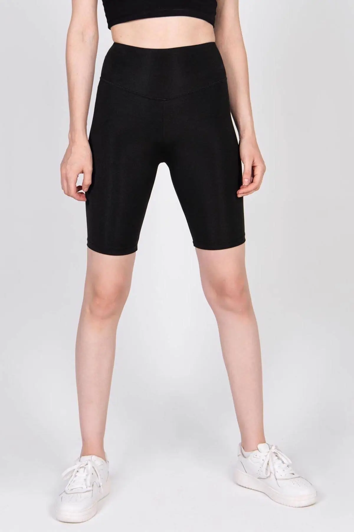 Shorts collants de sport, taille haute, pour femmes