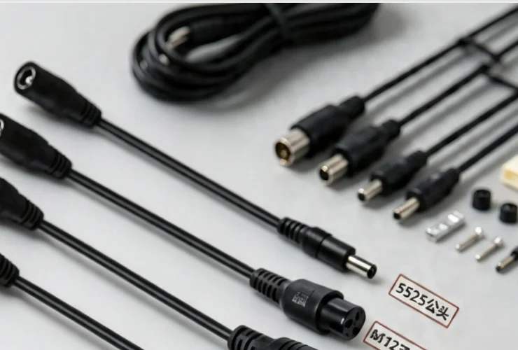 DC 5.5X2.1 To M12 M16 3Pin XLR RCA IEC 3P 8016 5525 Connector Cable Adapter for Scooter Electric Bike Charger Accessories Plug