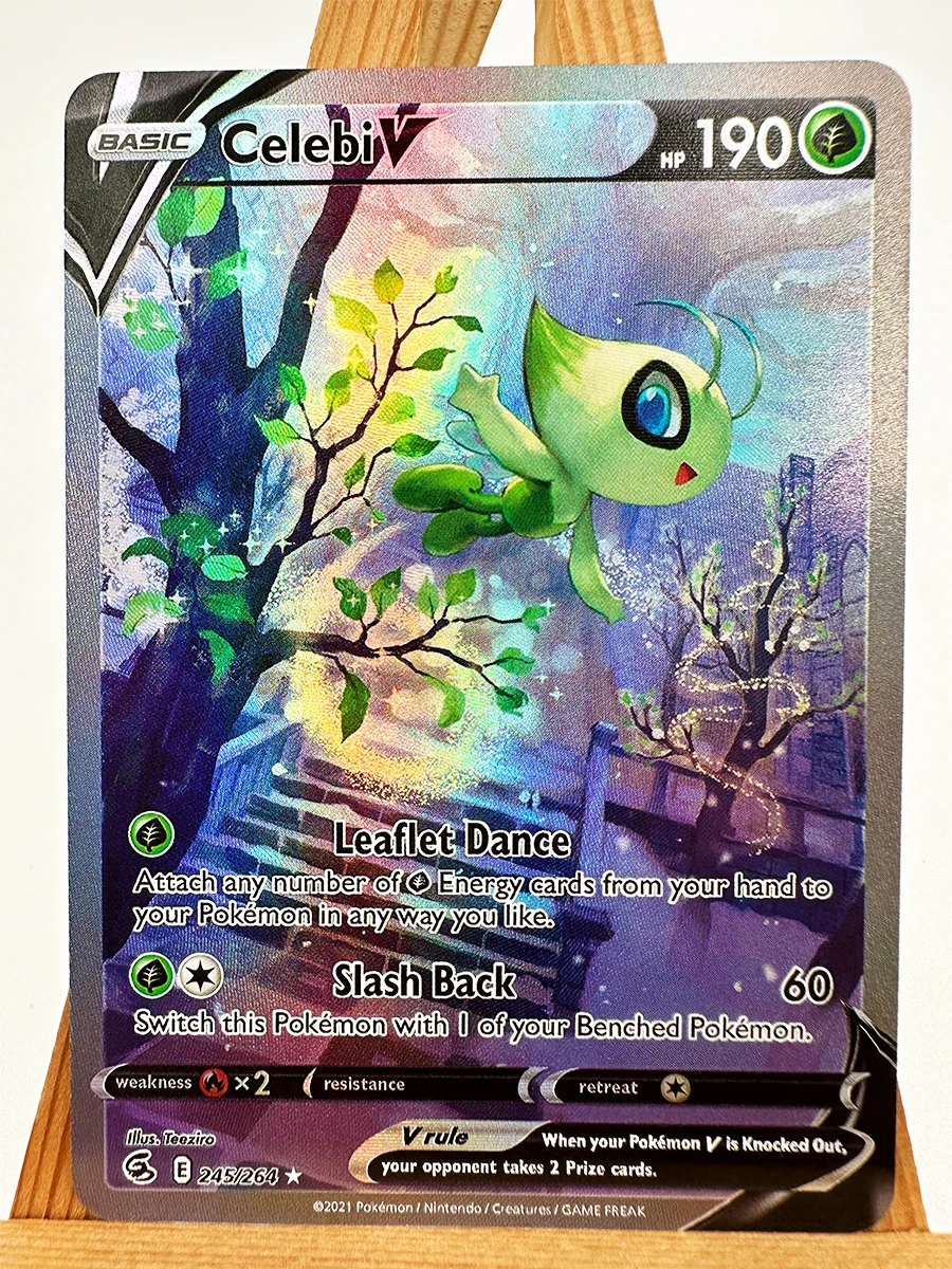 Pokemon PTCG ASC Gengar Dragonite Celebi Spielzeug Hobbies Hobby Sammlerstücke Spielesammlung Anime-Karten