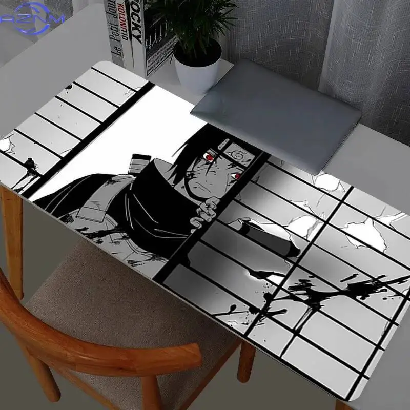 Naruto Itachi Uchiha Mouse Pad Gaming Accessories Gabinete Gamer PC Computer Desk Mat Large XXL Keyboard Tablet Mousepad