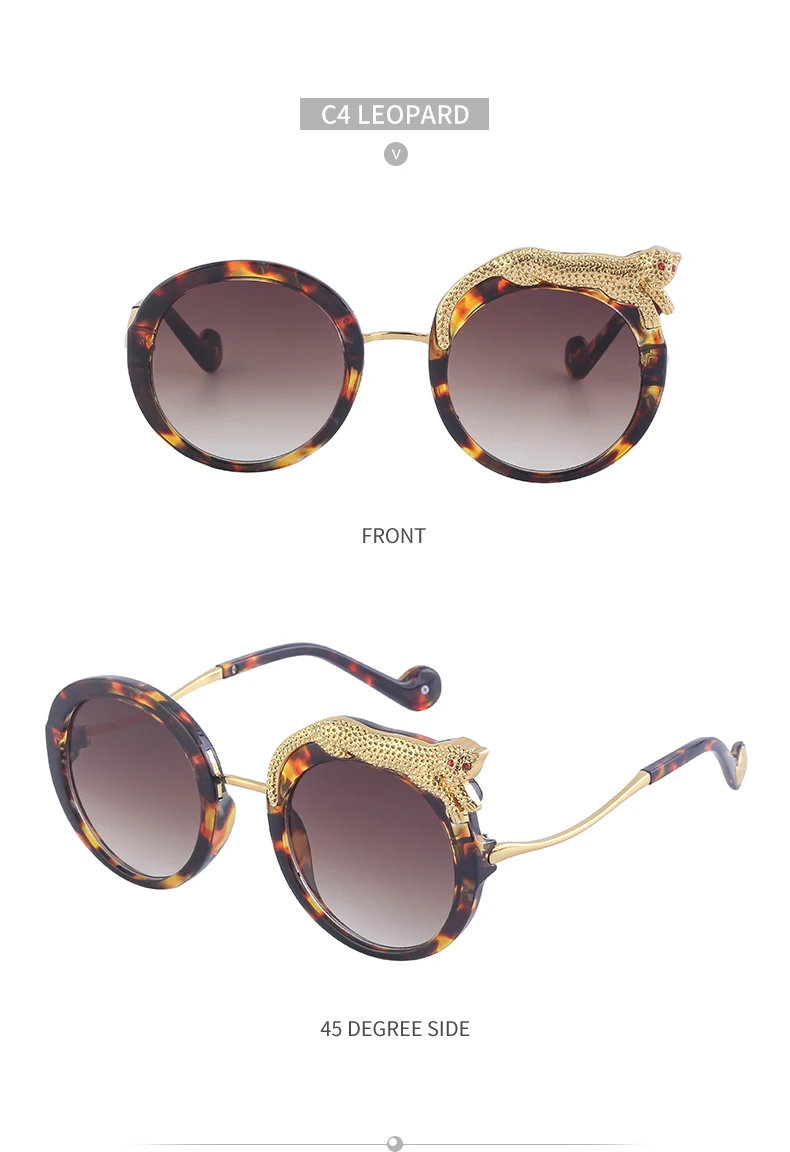 Runde Steampunk Sonnenbrille Damen 2026 Mode Luxusmarke Retro Sonnenbrillen für Damen Computer Anti-Blaulicht-Brillen – Detail 16