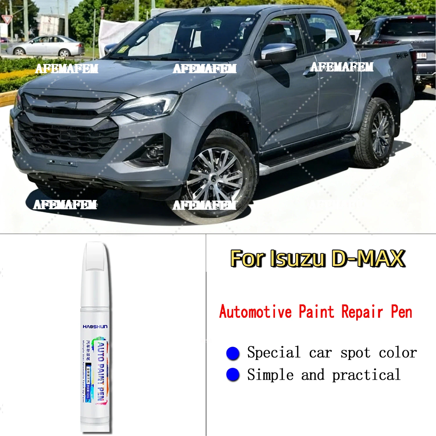 For Isuzu D-MAX Car Paint Repair Paint Pen Clear Coat Enhances Gloss & Restores Original Factory Paint Finish