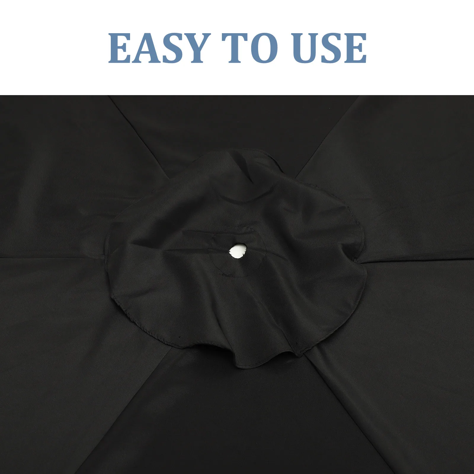 

Сменный навес для зонта для патио, прочная полиэфирная ткань, защита от солнца и дождя, подходит для деревянной алюминиевой стальной рамы