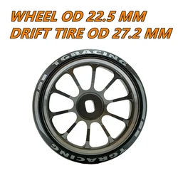 TG Racing 1/24 1/28 MINI-Z AWD CNC Metal Wheel With Drift Tires OD 27.2mm Offset 1.5 (2Pcs)