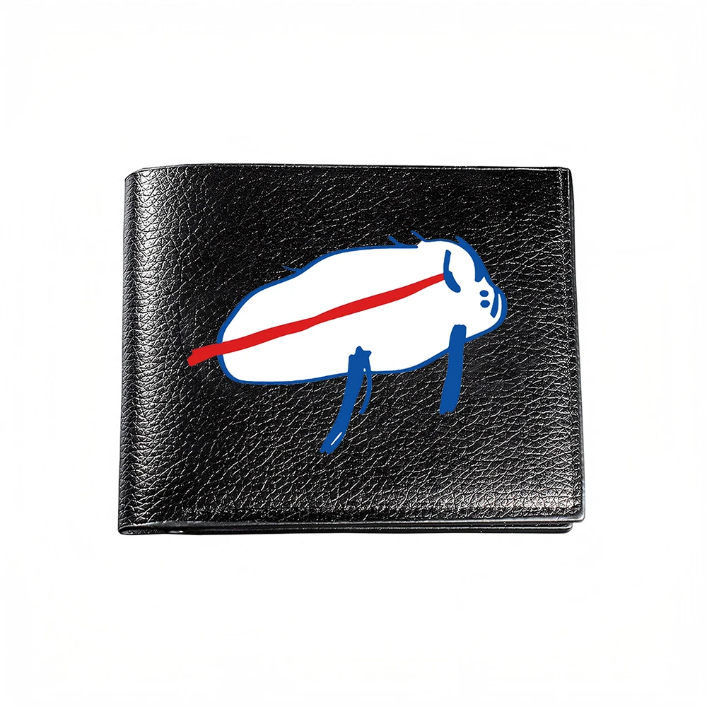 Abstract Art Design Men Wallet With Bold Color Contrast And Minimalist Style For Casual Business Fashion Statement Accessory