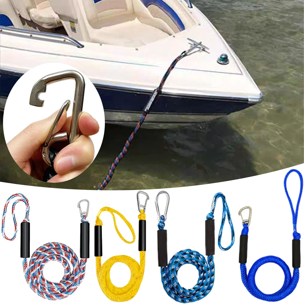 

1.2M Wharf Mooring Rope Stretch Surf Rope Kayak Boat Fishing Marine Boat Bungee Dock Line Anchor Butt Rope Boat Accessories