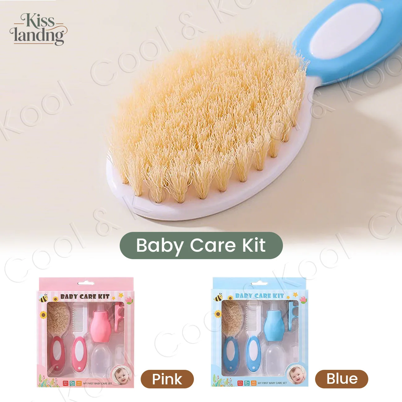 

Baby Scalp Care Set, Gentle Hairbrush & Massage Comb for Infant’s Gentle Cleansing and Comfort