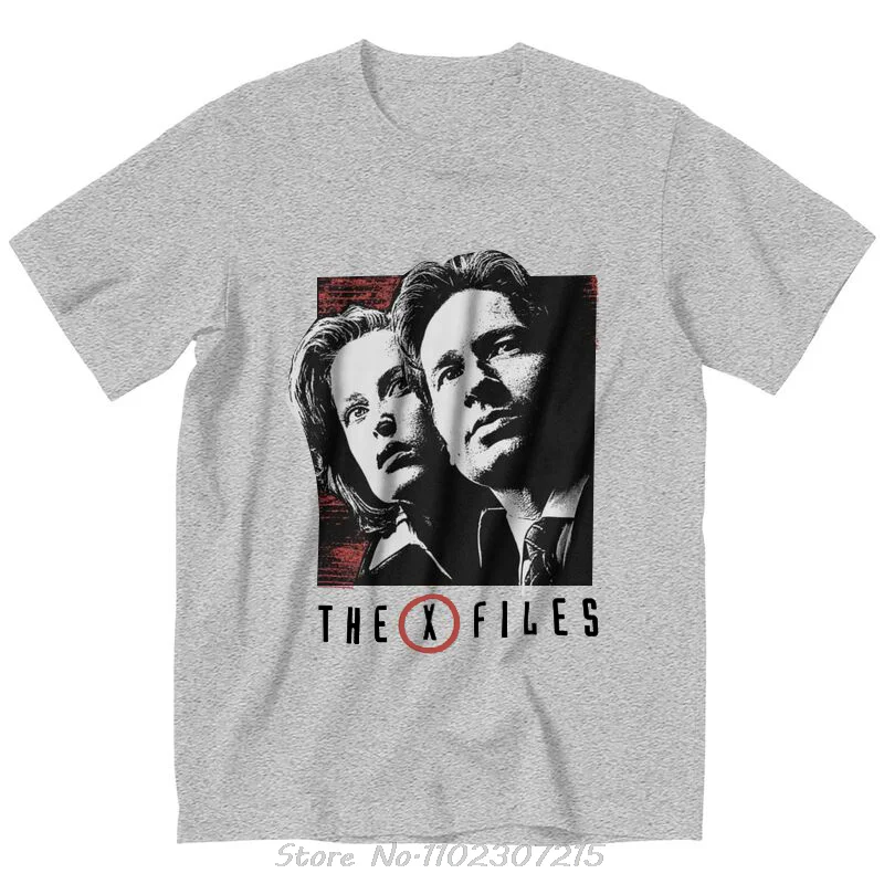Vintage The X Files T Shirt Unisex Short Sleeves Cotton T-shirt Film The Truth Is Out There Tee Tops Streetwear Fashion Tshirts