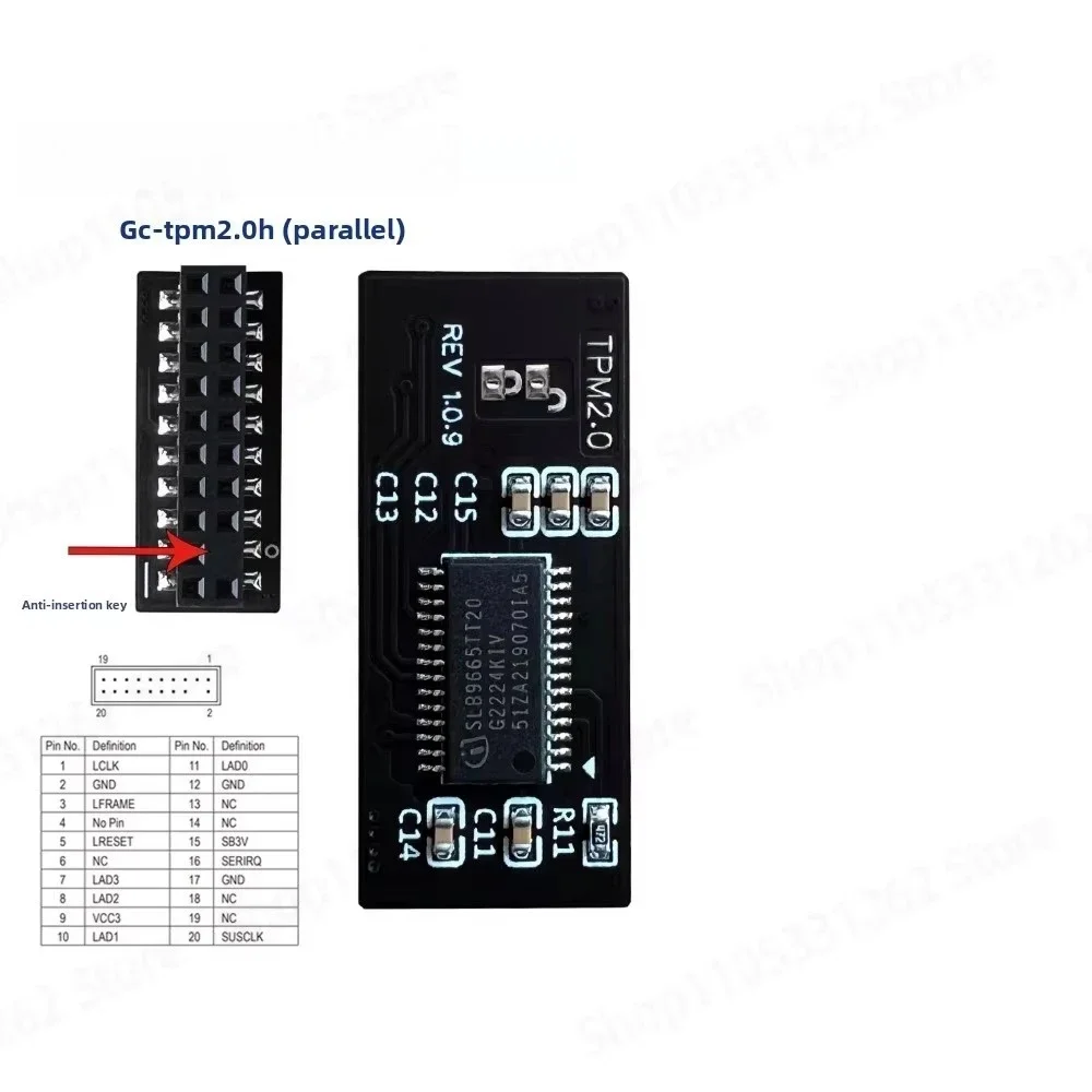 TPM Security Module TPM2.0 GIGABYTE GC- TPM20_S -SPI CTM000 010