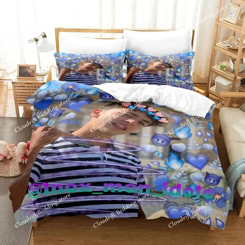 

Inoxtag 2026 New 3D Printing Bedding Set Single Double Queen King Size Duvet Cover Set for Boys Bedroom Bedding Set Twin Single