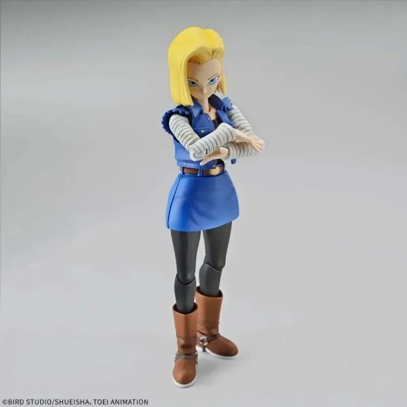 Figura Bandai genuina-Rise Standard FRS Dragon Ball Android 18 montaje Anime figura de acción modelo juguetes colección regalos en Stock